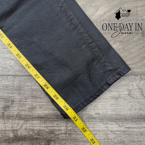 Adriano Goldschmied Coated Denim Straight Leg Jeans Size 27 (4) - Picture 5 of 6